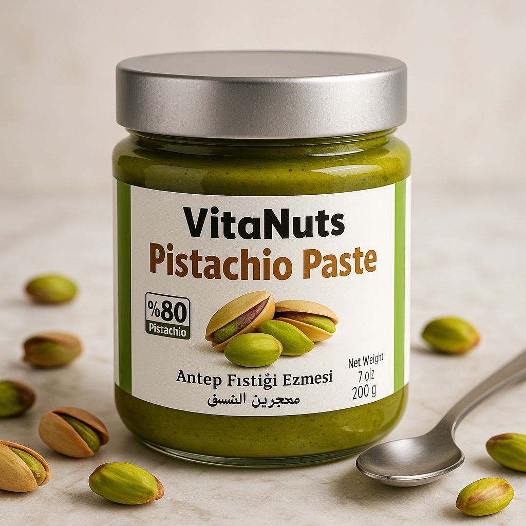 Pistachio Spread %80 – Smooth Vegan Pistachio Cream (7 oz)