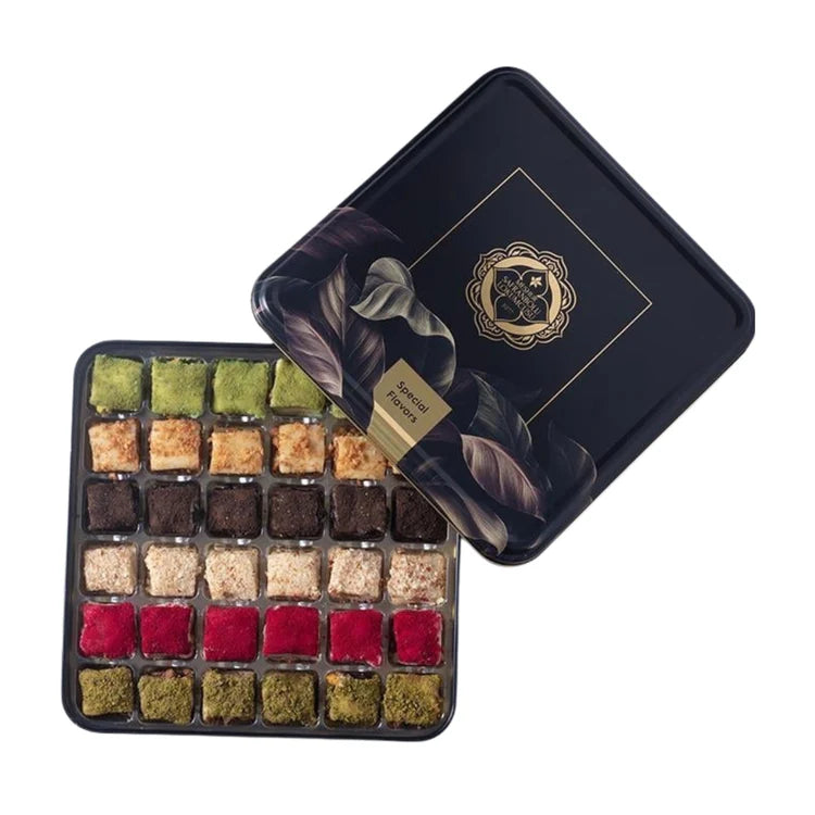 Mixed Turkish Delight Gift Box – Pistachio, Oreo, Raspberry & Lotus (17.6 oz)