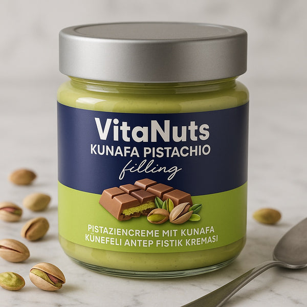 Kunafa Pistachio Filling – Creamy Pistachio & Crunchy Kunafa Spread (7 oz)