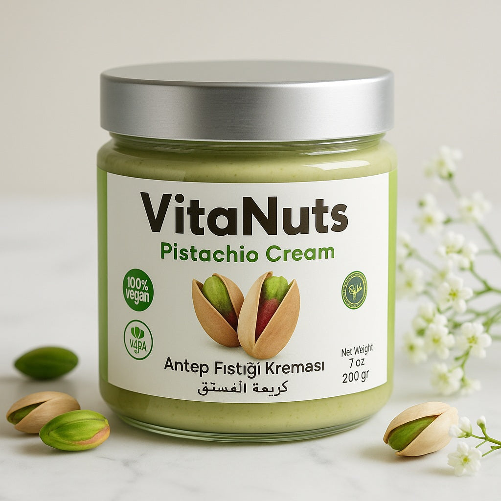 Pistachio Cream %35 – Smooth Vegan Pistachio Spread (7 oz)